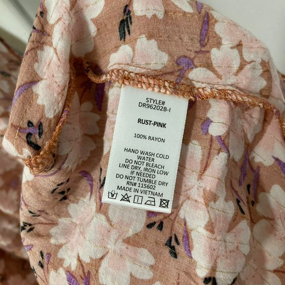 Small Lush Floral Maxi Dress - Picture 7 of 7